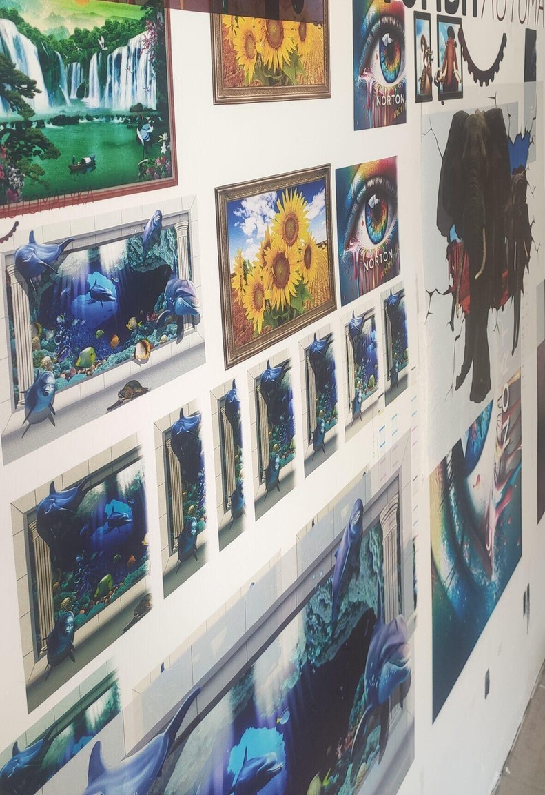 the effect of wall printer